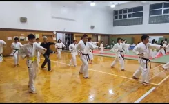 空手稽古に励む大人のかたたち